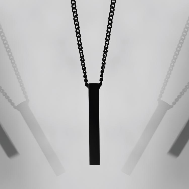 Black Bar Necklace - Our Signature Minimal Bar Necklace in All Black has been crafted with minimalist styling in mind. An essential piece for any wardrobe.